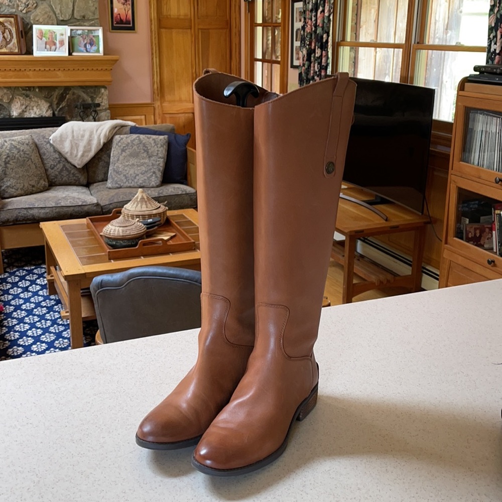 Sam Edelman Chestnut Leather Tall Boots